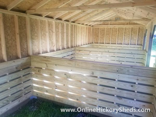 Hickory Sheds Animal Shelter Inside