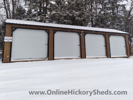 Hickory Sheds Utility Garage 4 Doors