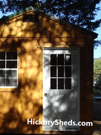 Hickory Sheds Utility Tiny Room with 9 Lite Window